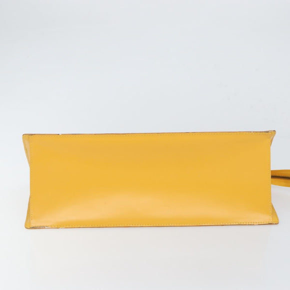 LOUIS VUITTON Epi Sac Triangle Hand Bag Yellow M52099 LV Auth ep12782