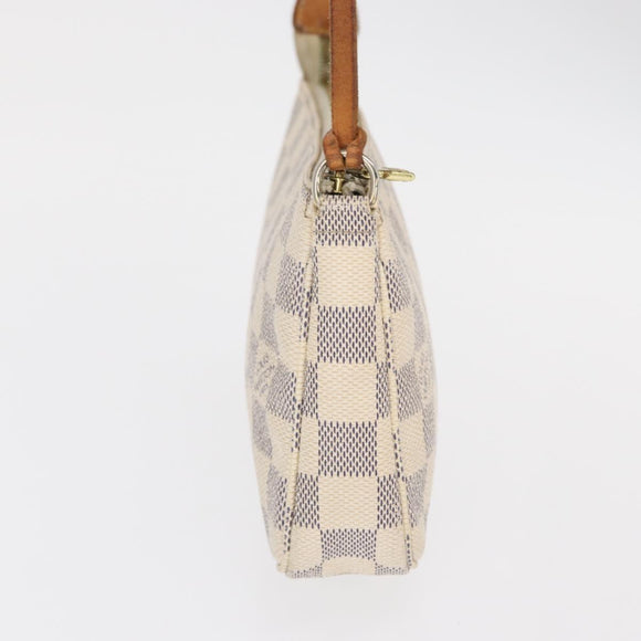 LOUIS VUITTON Damier Azur Pochette Accessoires Pouch N51986 LV Auth ep12786