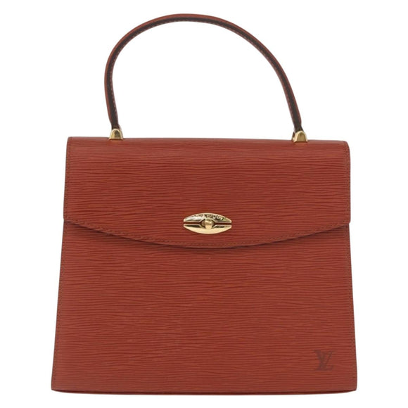 LOUIS VUITTON Epi Malesherbes Hand Bag Brown M52373 LV Auth ep12791