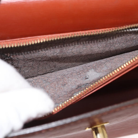 LOUIS VUITTON Epi Malesherbes Hand Bag Brown M52373 LV Auth ep12791
