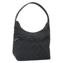 GUCCI GG Canvas Shoulder Bag Nylon Black Silver 001 3386 Auth ep12794-1