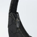 GUCCI GG Canvas Shoulder Bag Nylon Black Silver 001 3386 Auth ep12794-10