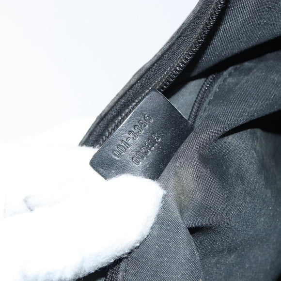 GUCCI GG Canvas Shoulder Bag Nylon Black Silver 001 3386 Auth ep12794