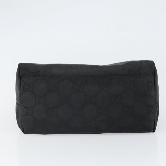 GUCCI GG Canvas Shoulder Bag Nylon Black Silver 001 3386 Auth ep12794