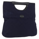 CELINE C Sulky Hand Bag Canvas Navy Auth ep12797-1
