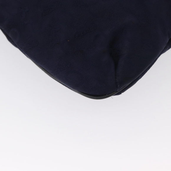 CELINE C Sulky Hand Bag Canvas Navy Auth ep12797