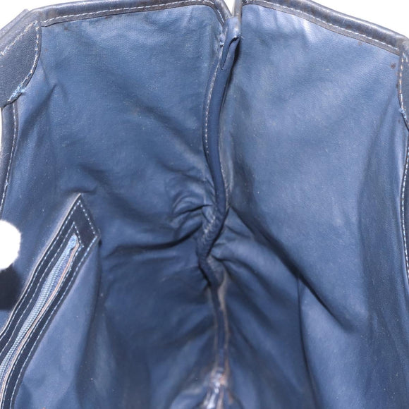 CELINE C Sulky Hand Bag Canvas Navy Auth ep12797