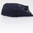CELINE C Sulky Hand Bag Canvas Navy Auth ep12797-3