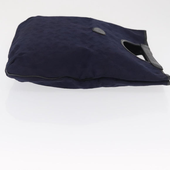 CELINE C Sulky Hand Bag Canvas Navy Auth ep12797
