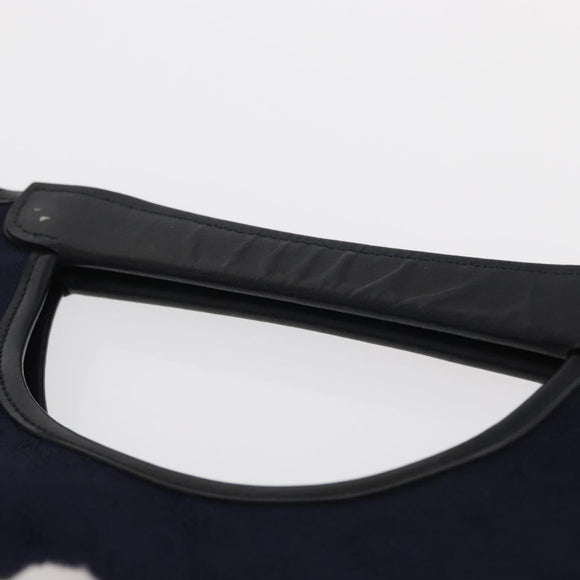CELINE C Sulky Hand Bag Canvas Navy Auth ep12797