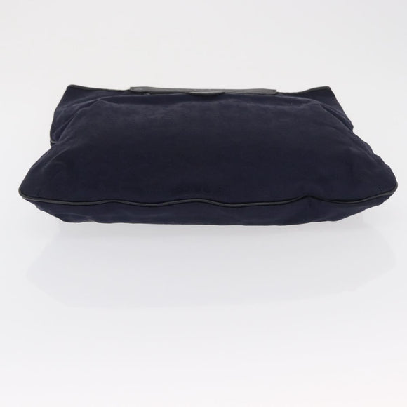 CELINE C Sulky Hand Bag Canvas Navy Auth ep12797