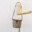 GUCCI GG Supreme Web Sherry Line Bag PVC Brown Gold 904 02 081 Auth ep12798-22