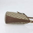GUCCI GG Supreme Web Sherry Line Bag PVC Brown Gold 904 02 081 Auth ep12798-4