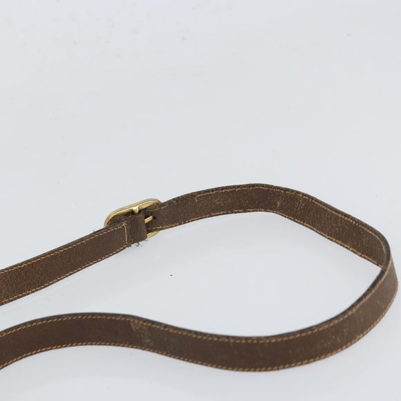 GUCCI GG Supreme Web Sherry Line Bag PVC Brown Gold 904 02 081 Auth ep12798