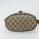 GUCCI GG Supreme Web Sherry Line Bag PVC Brown Gold 904 02 081 Auth ep12798-9