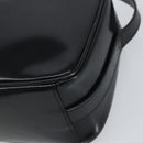 GUCCI Shoulder Bag Patent leather Black Gold 001 1705 1668 Auth ep12802-10