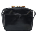 GUCCI Shoulder Bag Patent leather Black Gold 001 1705 1668 Auth ep12802-2