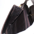 CELINE C Sulky Shoulder Bag Canvas Brown Gold Auth ep12803-20