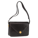 GUCCI Shoulder Bag Leather Brown Gold 001 406 0622 Auth ep12806-1