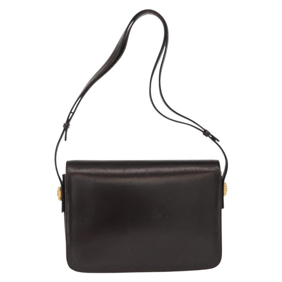 GUCCI Shoulder Bag Leather Brown Gold 001 406 0622 Auth ep12806