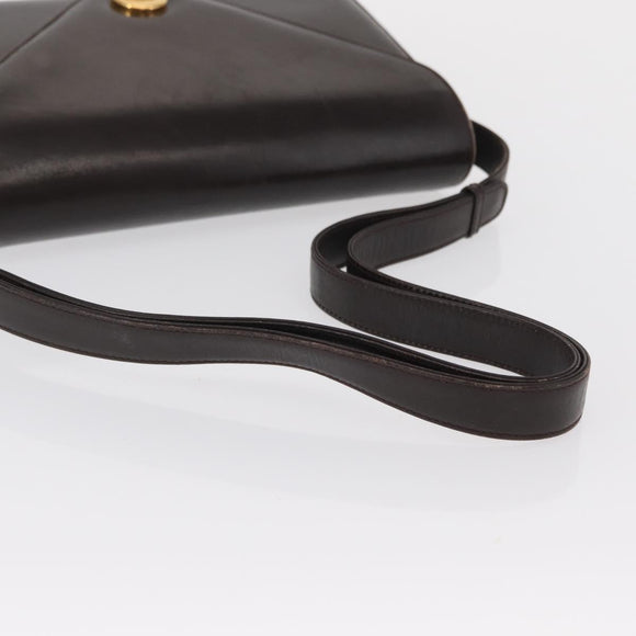 GUCCI Shoulder Bag Leather Brown Gold 001 406 0622 Auth ep12806