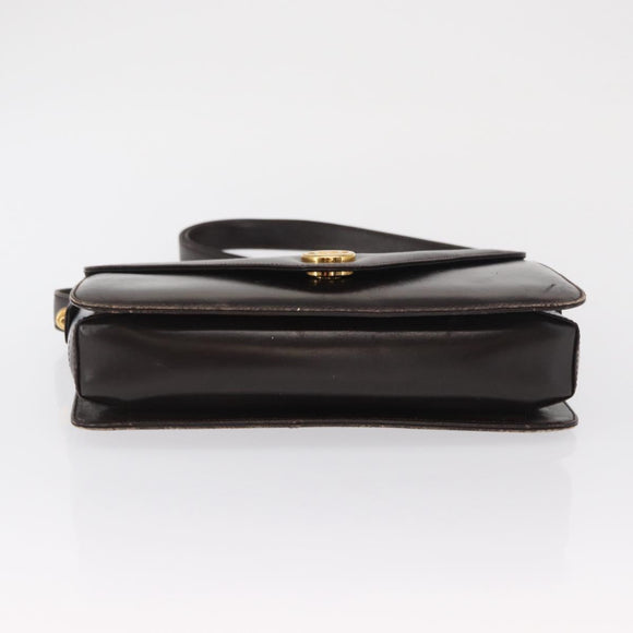 GUCCI Shoulder Bag Leather Brown Gold 001 406 0622 Auth ep12806