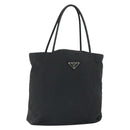 PRADA Hand Bag Nylon Black Silver Auth ep12808-1