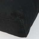 PRADA Hand Bag Nylon Black Silver Auth ep12808-14