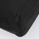 PRADA Hand Bag Nylon Black Silver Auth ep12808-9