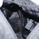 PRADA Hand Bag Nylon Black Silver Auth ep12808-21