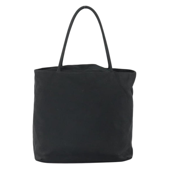 PRADA Hand Bag Nylon Black Silver Auth ep12808