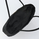 PRADA Hand Bag Nylon Black Silver Auth ep12808-6