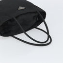 PRADA Hand Bag Nylon Black Silver Auth ep12808-7