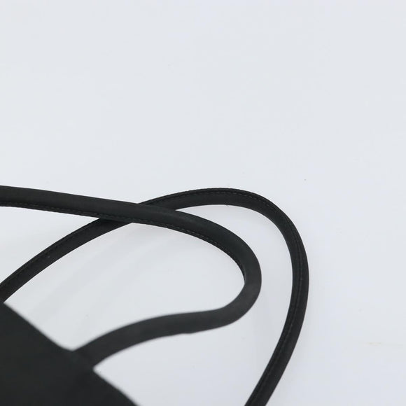PRADA Hand Bag Nylon Black Silver Auth ep12808