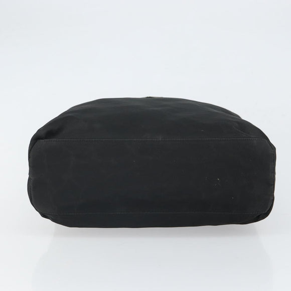 PRADA Hand Bag Nylon Black Silver Auth ep12808