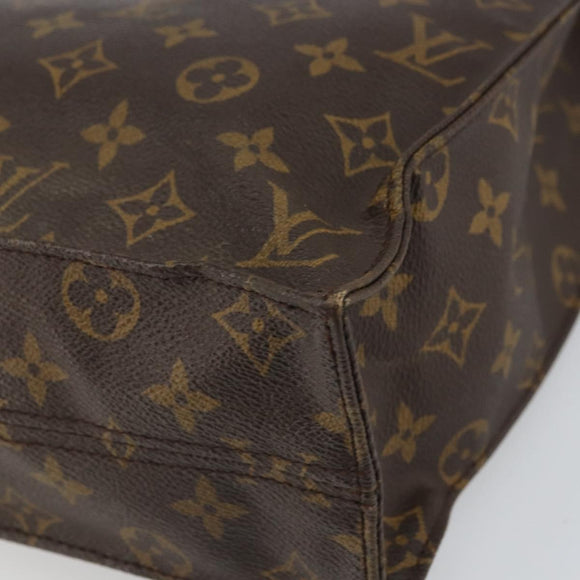 LOUIS VUITTON Monogram Sac Plat Hand Bag M51140 LV Auth ep12811