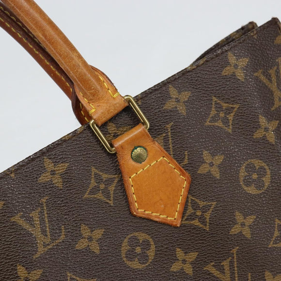 LOUIS VUITTON Monogram Sac Plat Hand Bag M51140 LV Auth ep12811