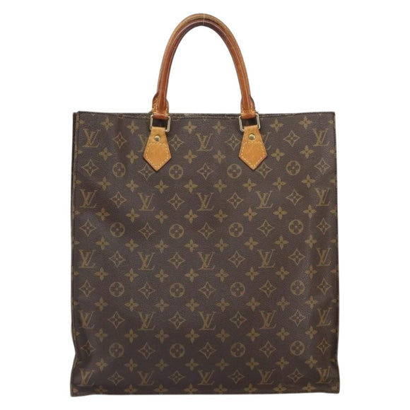 LOUIS VUITTON Monogram Sac Plat Hand Bag M51140 LV Auth ep12811