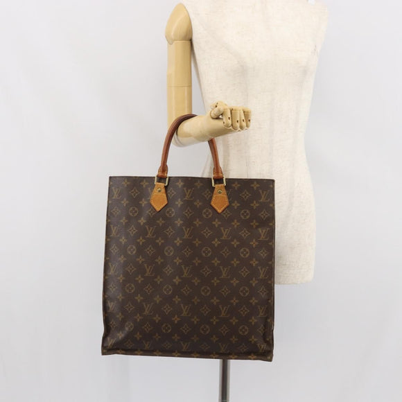 LOUIS VUITTON Monogram Sac Plat Hand Bag M51140 LV Auth ep12811