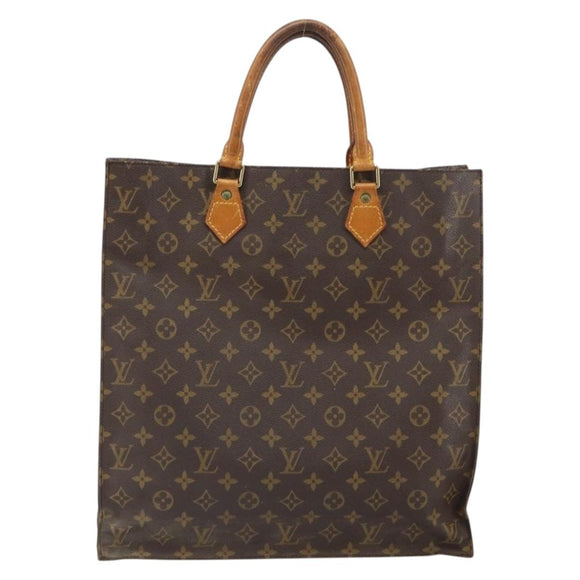 LOUIS VUITTON Monogram Sac Plat Hand Bag M51140 LV Auth ep12811