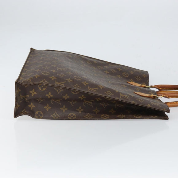 LOUIS VUITTON Monogram Sac Plat Hand Bag M51140 LV Auth ep12811
