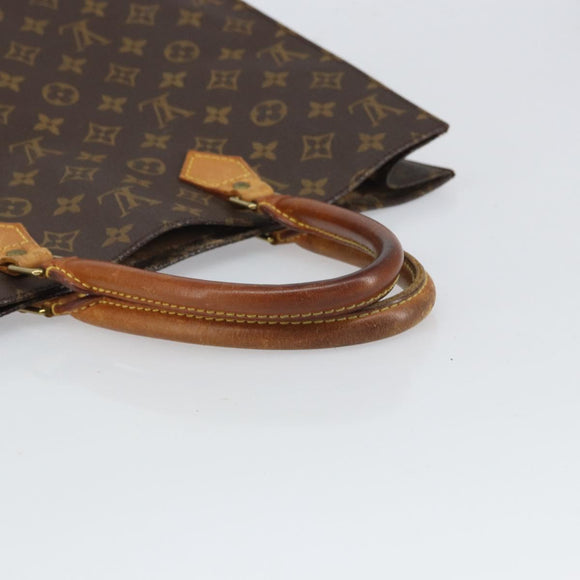 LOUIS VUITTON Monogram Sac Plat Hand Bag M51140 LV Auth ep12811