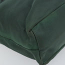 PRADA Hand Bag Nylon Green Silver Auth ep12812-11