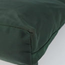 PRADA Hand Bag Nylon Green Silver Auth ep12812-12
