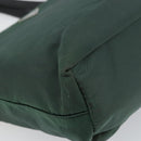 PRADA Hand Bag Nylon Green Silver Auth ep12812-13