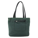 PRADA Hand Bag Nylon Green Silver Auth ep12812-2