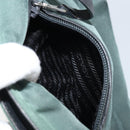 PRADA Hand Bag Nylon Green Silver Auth ep12812-25