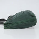 PRADA Hand Bag Nylon Green Silver Auth ep12812-5