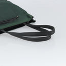PRADA Hand Bag Nylon Green Silver Auth ep12812-7