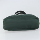 PRADA Hand Bag Nylon Green Silver Auth ep12812-9